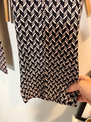 Anthropologie Maeve Margot Kick Flare Pull On Pants Stretch Patterned Workwear thumbnail 7