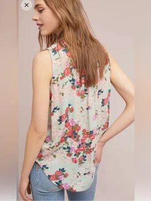 Anthropologie Gorgeous Meadow Rue blouse thumbnail 2