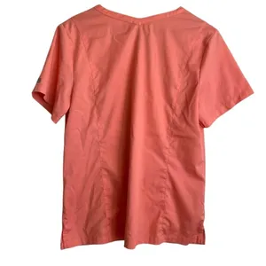 Matrix Women Nurse Core Scrub Top‎ Large Coral V-Neck Professional Medical 3501 thumbnail 2