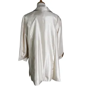 NWT Chico’s Subtle Sheen Topper Jacket Natural Cream Size 3 or XL thumbnail 5