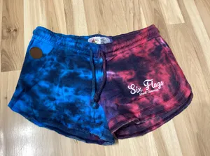 Red and Blue Six Flags Great America Shorts Size Large NWOT thumbnail 1
