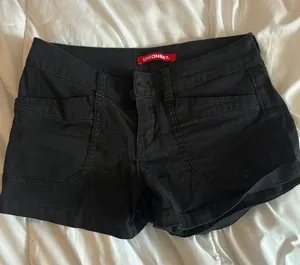 black denim shorts thumbnail 1