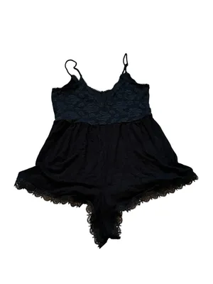 Intimately Free People Black Teddy Romper Lace Romantic Loungewear Coquette thumbnail 5