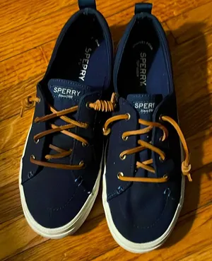 Sperry Top-Sider Slip on Boat Shoes Women 7.5 Navy Blue Ladies STS81904 thumbnail 1
