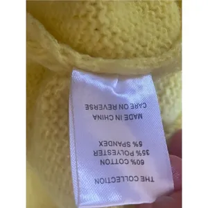 AQ-SPORT Women’s Knit Hoodie Sweater Yellow Size M thumbnail 4