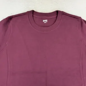 Duluth Trading Womens XXL Burgundy Cotton Rib Crewneck‎ Sweatshirt Pockets 20929 thumbnail 3