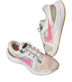 Nike Air Zoom Vomero‎ 16 Womens Size 8 White Pink Running Shoes Athleisure thumbnail 1