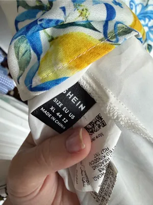 SHEIN Lemon Print Babydoll Dress thumbnail 4