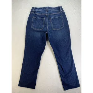 Time and Tru‎ High Rise straight leg crop Jeans Women's sz 10 shark bite Hem thumbnail 11