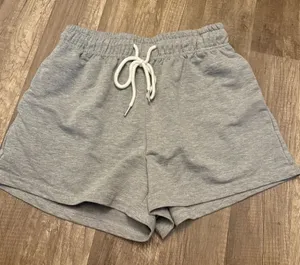 SHEIN Gray Drawstring Sweat Shorts  thumbnail 1