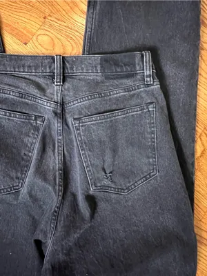 Abercrombie and Fitch 90s Curve Relaxed High Rise Jean Cross Waist Black/Grey 29 thumbnail 7
