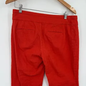 Cartonnier Charlie Crop Flare Sz S Anthropologie Preppy Textured Quiet Luxury thumbnail 8