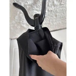 Beauty+Gace Size-M Women Dress Satin Cowl Neck‎ Midi Slip Black thumbnail 8
