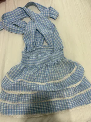 Gingham dress Blue thumbnail 2