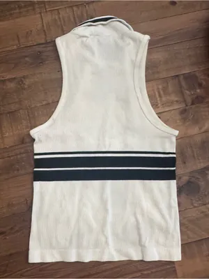 ANTHRO | Maeve Ribbed Polo Tank thumbnail 4