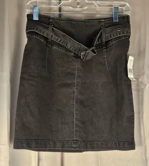 NWT Free People Womens‎ Livin It up Worn Black Pencil Skirt 4 thumbnail 1