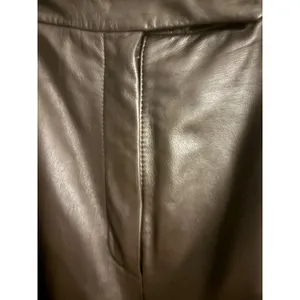 Preston‎ & York Premiere Genuine Leather Pants Womens 14 Straight Leg Dark Brown thumbnail 3
