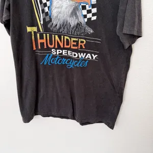 [Princess Polly] Thunder Speedway Motorcycles Oversized T-Shirt Dress Biker Sz 4 thumbnail 7