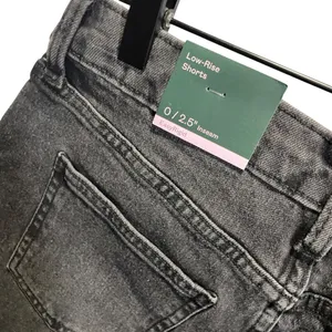 Wild Fable Womens Low-Rise Black‎ Denim Shorts EasyRigid Size 0 thumbnail 3