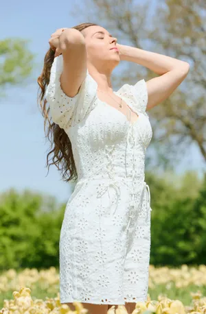 Sabo Skirt White Dress thumbnail 3