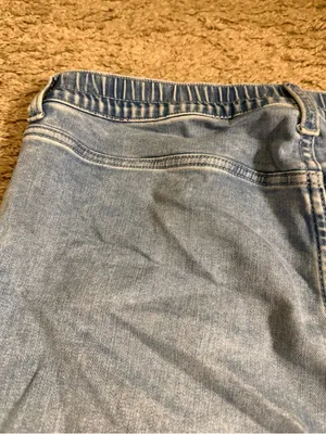 Aerie Light Wash Soft Vintage Edge Flare Jeans with Elastic Waist Back - size XL thumbnail 7