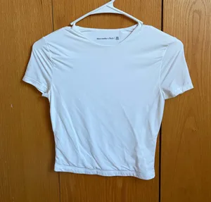 Abercrombie & fitch seamless short sleeve white thumbnail 1
