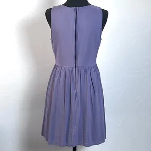 YA Los Angeles Dress Womens Large Embroidered Fit & Flare Purple Boho Cottage thumbnail 3