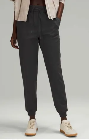 Lululemon Stretch High-Rise Jogger Shorter Length women's size 2 graphite grey thumbnail 1