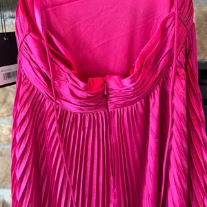 Mac Duggal Pleated Ruffle Cap Sleeve Cut Out Lace Up Gown NWT thumbnail 9