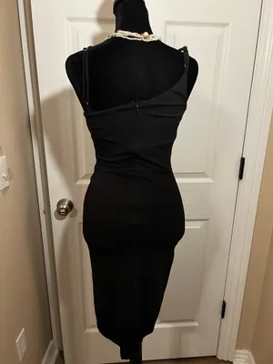 Lulus Sexy black cocktail bridesmaid wedding guest dress thumbnail 3