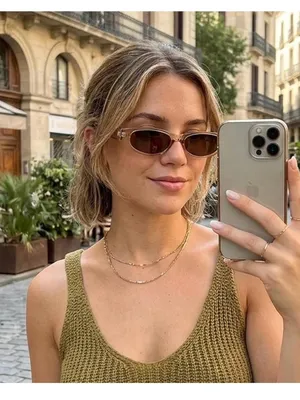 Transparent tan sunglasses thumbnail 2