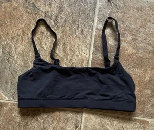 Skims Fits Everybody Scoop Bralette Onyx XS thumbnail 1