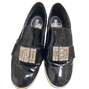 Michael Kors women’s shoe sneaker leather patent black w/rhinestones 8.5 SKU 718 thumbnail 6