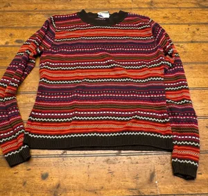 BEST UNITED GARMENTS Company Women's Fair Isle Knit Sweater Multi Color Size M‎ thumbnail 1