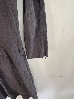 Theory Charcoal Gray Boatneck Mini Dress thumbnail 4