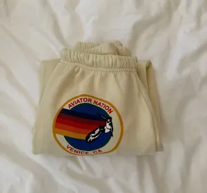 Aviator Nation Austin Sweatpants - Vintage White thumbnail 3