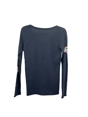 NEW Nike Denver Broncos Womens Long Sleeve Tee Small Navy NFL thumbnail 2