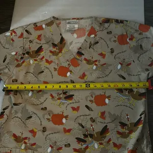 UA Uniform Advantage "A Time for Giving Thanks" Scrubs Medical Peds Pediatrician thumbnail 6