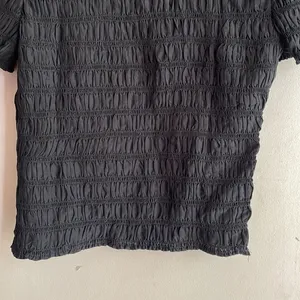 J.Crew Smocked button-up shirt in cotton-blend voile black thumbnail 10