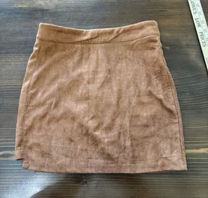 Shein faux suede mini skirt thumbnail 1