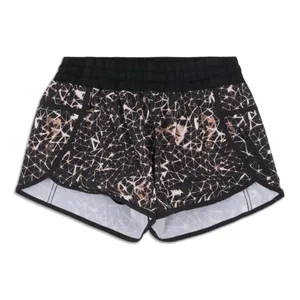 LIKE NEW LULULEMON RARE black peach and white shorts thumbnail 2