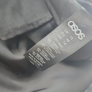Asos NWT Black Halter Off The Shoulder‎ Mini Dress Size 14 thumbnail 7