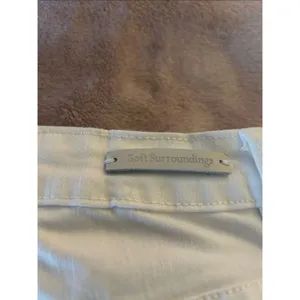 Soft Surroundings The Ultimate Wide Leg Crop Jeans Embroidered Ivory 6 thumbnail 9
