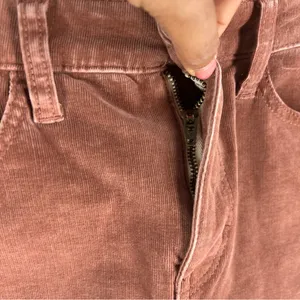 American Eagle Size 2 Stretch Corduroy Distressed Cutoff High Rise Mini Skirt‎ thumbnail 6
