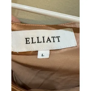 Elliatt‎ copper Retreat one shoulder satin gown Size Large Cocktail Bodycon thumbnail 8
