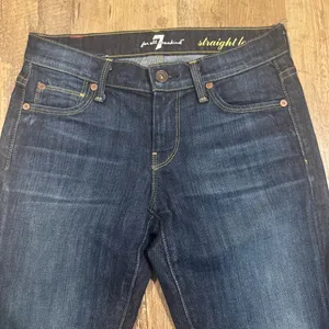 7 For All Mankind Women's Straight Leg Jean Dark Wash 24 thumbnail 3