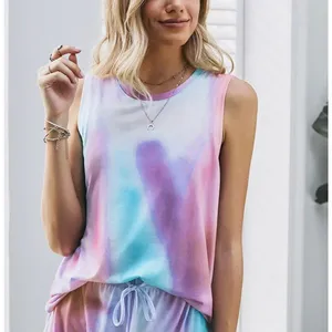NWT Womens Choies Tie Dye Watercolor Sleeveless Tank Top - Sz XL thumbnail 2