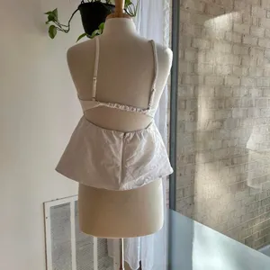 Abercrombie white sweetheart peplum tank thumbnail 5