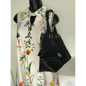Dooney & Bourke Over Signature Fabric Size M Gray thumbnail 7