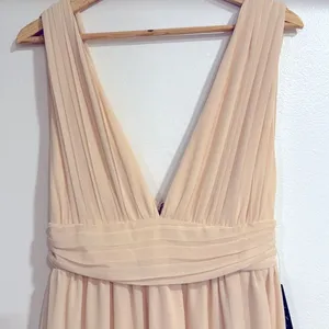 LULUS Heavenly Hues Cream Maxi Dress NWT thumbnail 4